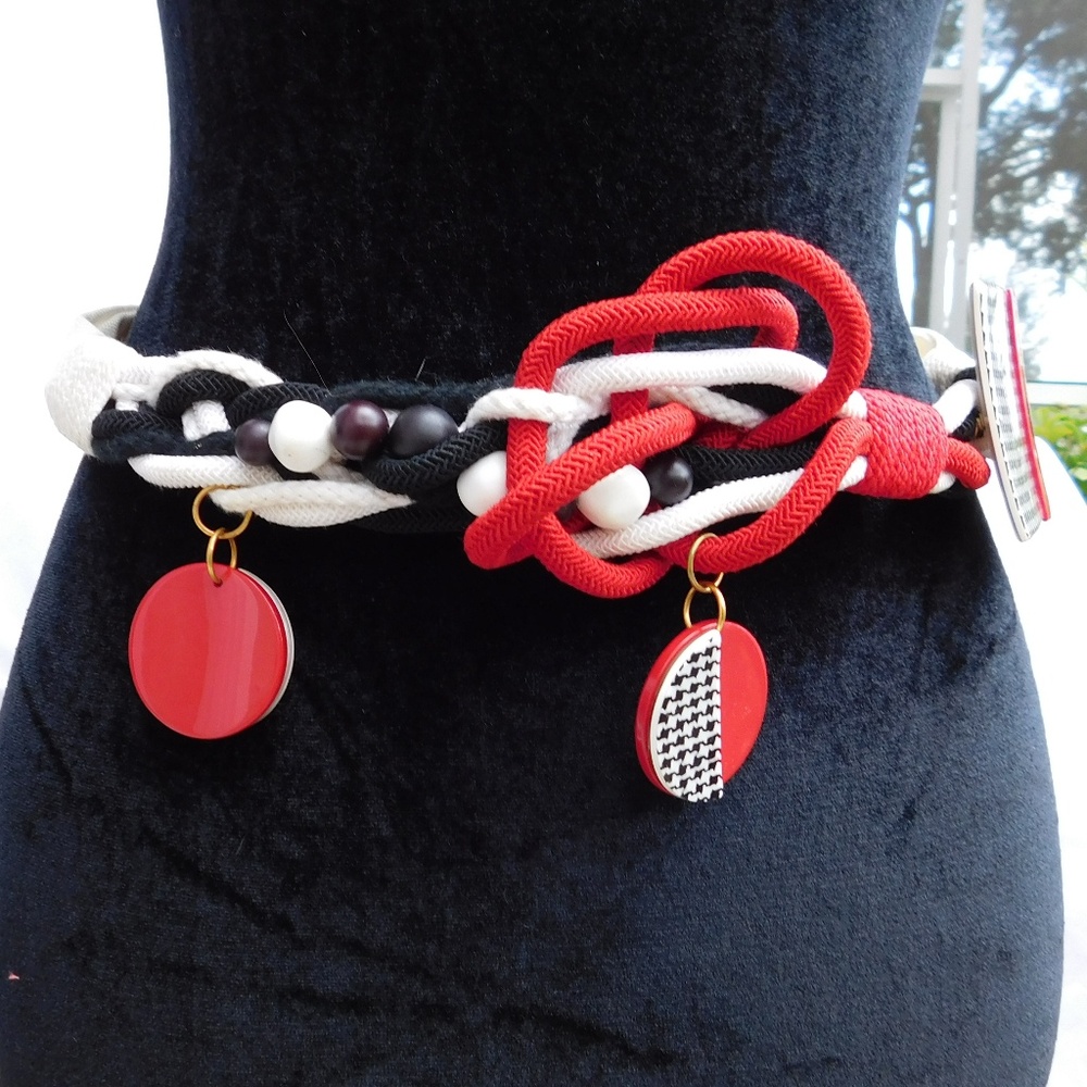VINTAGE AVANT GARDE ROPE BELT - Picture 2 of 6